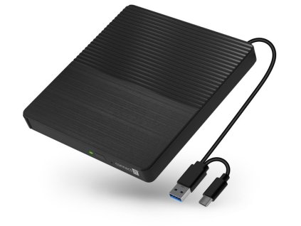 CONNECT IT 3v1 SlimDrive Externí CD/DVD mechanika USB-C/A