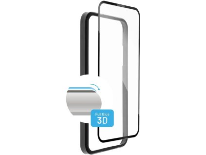 Fixed Ochranné tvrdené sklo 3D Full-Cover pre Apple iPhone 13/13 Pro, čierne FIXG3DA-723-BK