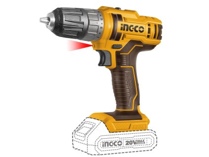 DTZ INGCO Šroubovák AKU, 45Nm, vč. baterie a nabíječky