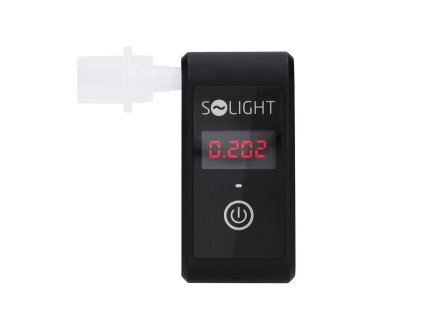 Solight alkohol tester mini, Fuel Cell, 0,0 - 5,0‰ BAC,citlivost 0,08‰