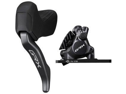 SHIMANO kot brzd-set GRX BR-RX820+BL-RX825 před/levá J-kit (BL) polymer + chl BH90/100cm pro 160mm k