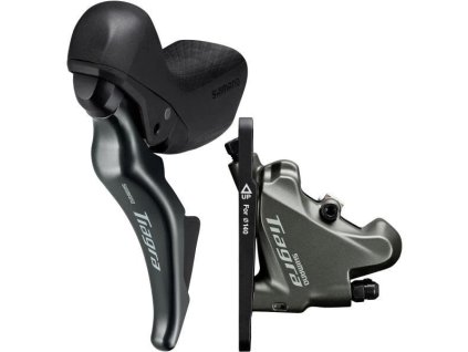 SHIMANO kot brzd-set TIAGRA BR-4770+ST-4725 před/levá J-kit (ST) polymer + chl BH90/100cm pro 160mm