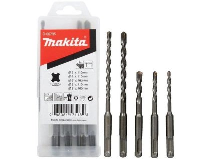 Makita D-00795 sada vrtákov SDS-plus D 5;6;8mm, 5ks