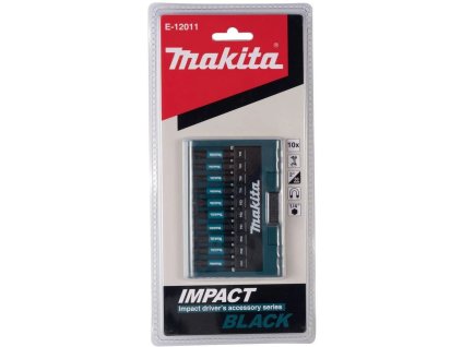 Makita E-12011 Sada torzných bitov 1/4" Impact Black, 10 ks