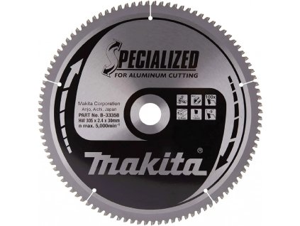 Makita pílový list na hliník SPECIALIZED 305x2,4x30mm 100Z (B-33358)