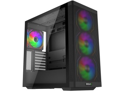 EVOLVEO Scorpio, Big Tower/4x ARGB/sklo+mriežka