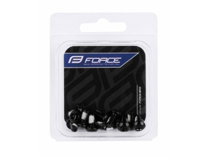 Skrutky do kotúčov FORCE TORX 25, sada 12 kusov, čierne