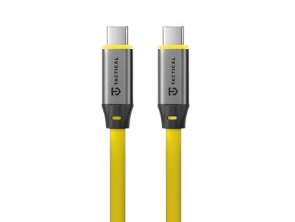 Taktický kábel Fat Man 2.0 USB-C/USB-C 1 m žltý