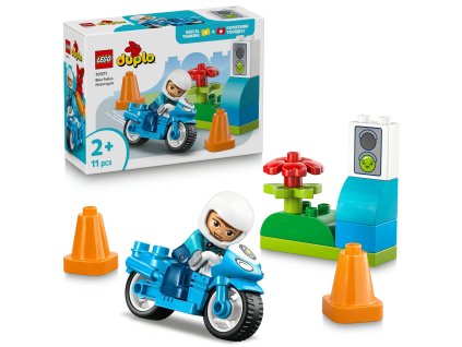 LEGO® DUPLO® Town Modrá policajná motorka 10471