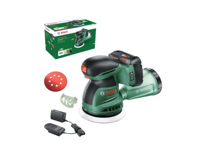 Akumulátorová excentrická brúska BOSCH UniversalOrbit 18V-20 vrátane akumulátora a nabíjania (0.603.3E4.102)