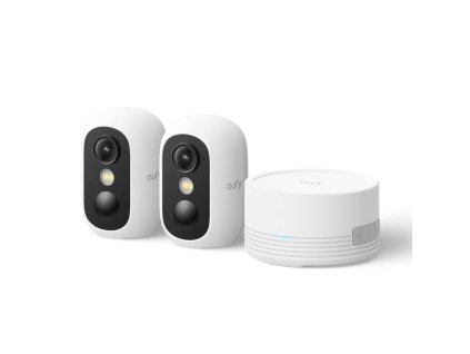 Vonkajšia kamera Anker eufy C35 (sada 2 + jednotka HomeBase Mini) 1080p biela