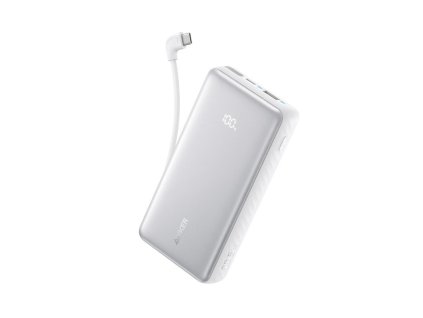 Powerbanka Anker Zolo 10000mAh, 22,5 W s káblom USB-C biela