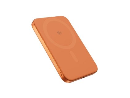Epico UltraPack Qi2 Slim 5000mAh hliníková Mag+ bezdrôtová powerbanka EM51 | oranžová | 15W