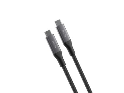 Kábel Epico UltraLink USB-C EC48 | USB4 40Gbps 240W 8K/60Hz | 1,5 m | Čierna | Odolné textilné opletenie