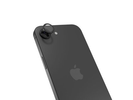 Hliníkový ochranný kryt objektívu Epico pre Apple iPhone 16e - čierny