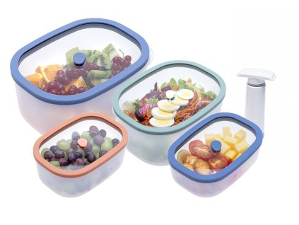 STATUS 177113 Fresko 5-dielna súprava vákuových dóz, mix farieb