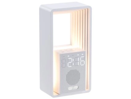 Budík IMMAX LED CALM biely