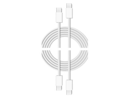 Cubenest Opletený kábel USB-C 2-pack White
