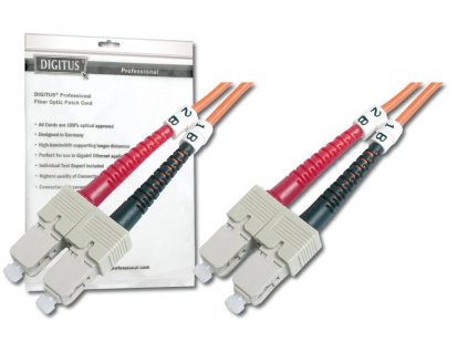 492570 digitus fiber optic patch cord sc to scmultimode 50 125 duplex length 1m dk 2522 01
