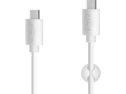 480762 dlhy datovy a nabijaci kabel fixed s konektormi usb c usb c a podporou pd usb 2 0 2 metre 60 w biely