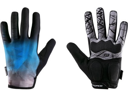 466530 force mtb core letni rukavice modre vel l