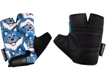 466122 force wolfie kid modre rukavice velkost s