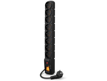 485277 acar s8 3m kabel 8 zasuviek prepatova ochrana cierna ppacars8 3black