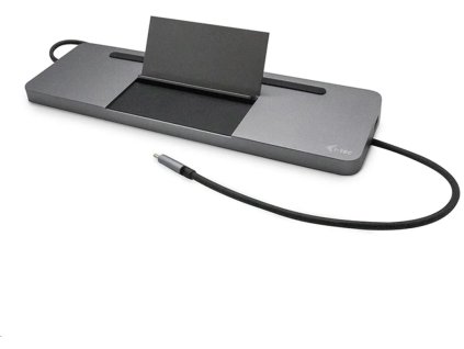 522941 i tec usb c metal ergonomic 4k 3x display docking station power delivery 85w c31flatdockpdpro