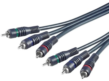 614744 kabel premiumcord 3x cinch 3x cinch m m 5m hq
