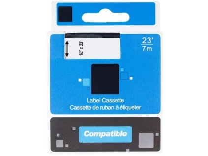 626597 kompatibilna paska printline s paskou dymo 1805443 24 mm 1 5 m cierna tlac biela farba rhino paska