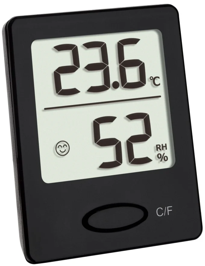 TFA 30.5041.01 - Digitálny teplomer s vlhkomerom - čierny