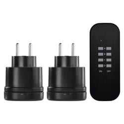 Zásuvka 2× okrúhla s vypínačom, biela