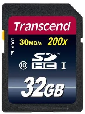 Transcend SDHC Premium 32GB Class10 200x TS32GSDHC10