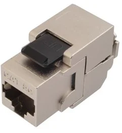 SOLARIX keystone, CAT5E, STP, RJ45, čierny, samorezný