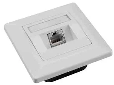 SOLARIX zásuvka, CAT6, STP, 1 x RJ45, pod omietku, biela SX9-1-6-STP-WH