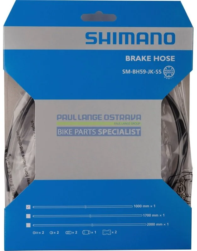 Brzdová hadica SHIMANO SM-BH59-JK 1000 mm sada pre kotúčové brzdy, čierna