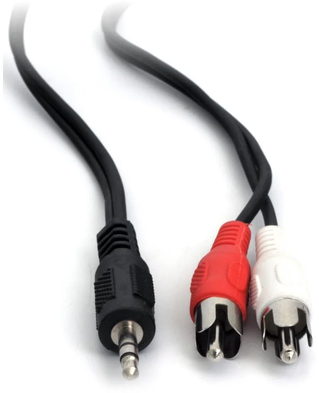 Kábel PremiumCord Jack 3,5 mm-2xCINCH M/M 5 m