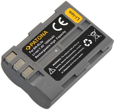 Patón PT1036 - Nikon EN-EL3E 1300mAh Li-Ion