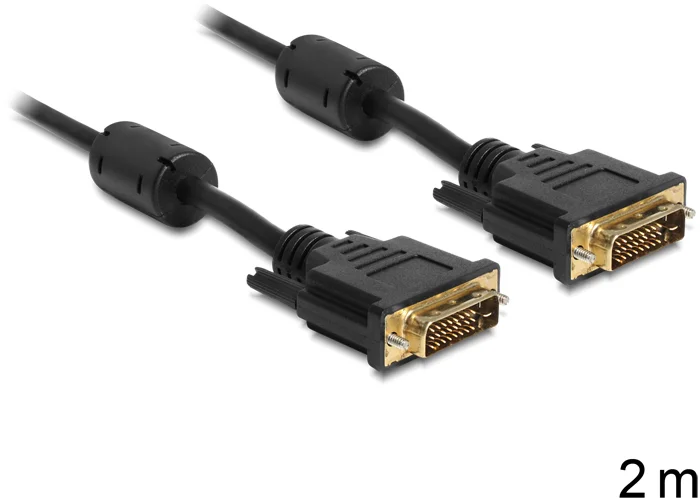 Delock pripojovacia kábel DVI-D 24+1 samec > samec 2 m (83190)