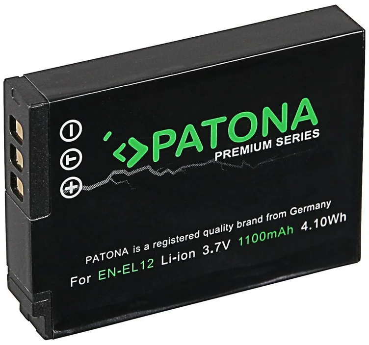Patona Premium PT1168 - Nikon EN-EL12 1100mAh Li-Ion