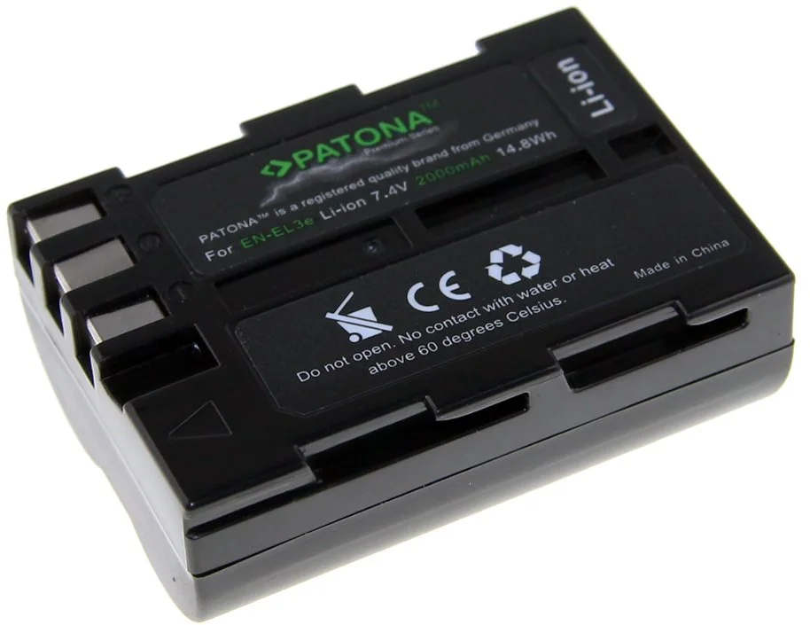 Patona Premium PT1226 - Nikon EN-EL3E 2000mAh Li-Ion