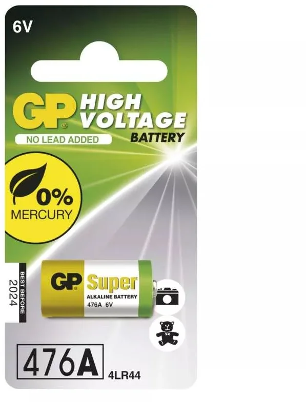 Alkalická batéria GP 476A, 4LR44 1Ks