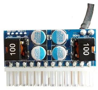 Eurocase DC/DC konvertor (in 12V/out ATX) 90W pico PSU - mini, 24pin