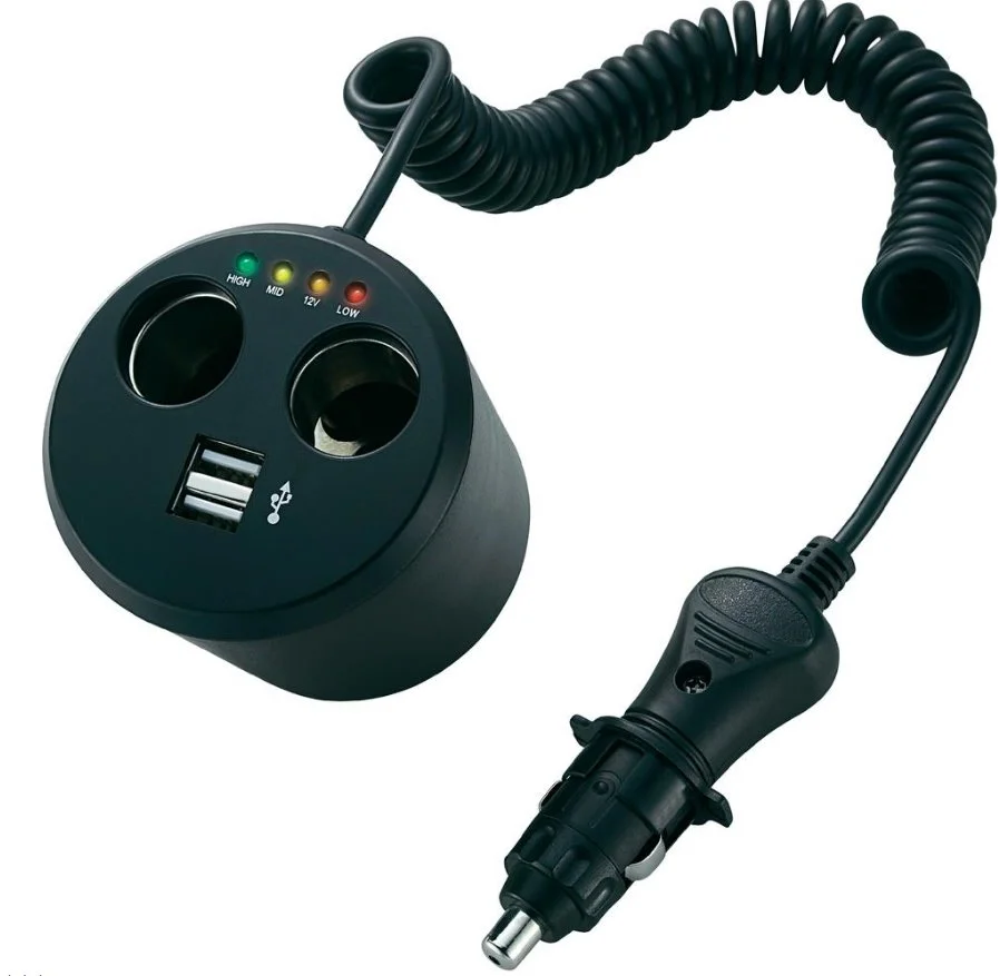 Rozbočovač s USB do autozásuvky A13-155B 855671