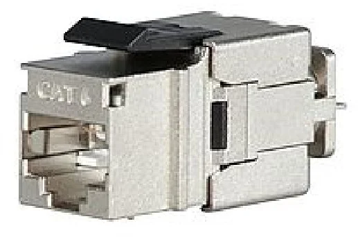 SOLARIX keystone, CAT6, STP, RJ45, čierny, rýchly rez