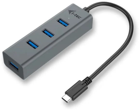 i-tec USB-C Metal 4-portový HUB, 4x USB 3.0 C31HUBMETAL403