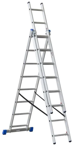 rebrík G21 3-dílný 5,1m, 3x8 priečok GA-H-3x8