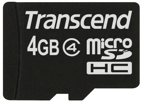 Transcend microSDHC 4GB Class4 TS4GUSDC4