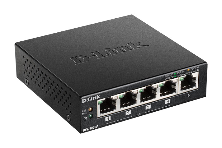 D-Link DES-1005P revízia B1 DES-1005P/E