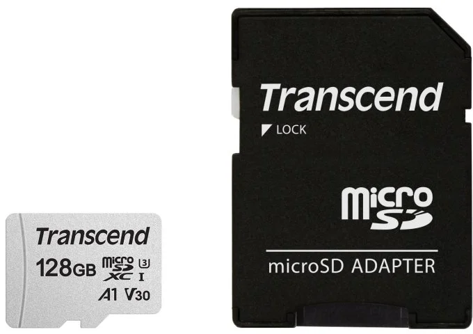 Transcend microSDXC 300S 128GB + adaptér TS128GUSD300S-A